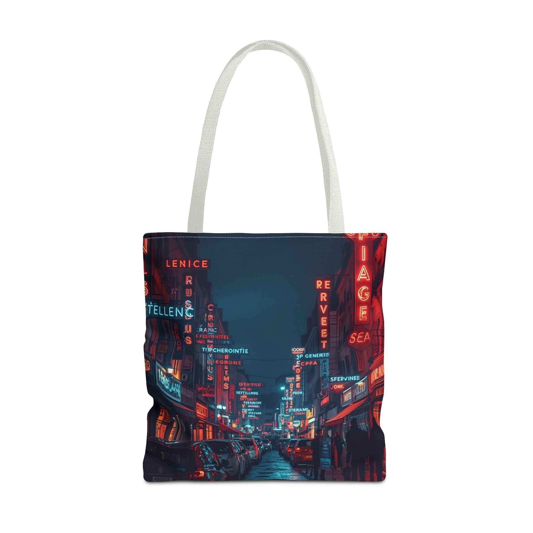 Urban Nightlife in France Tote Bag - Stylish and Versatile for Everyday Use