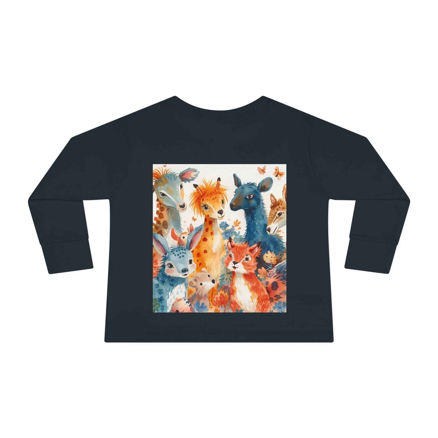 Cute Animal Friends Toddler Long Sleeve Tee