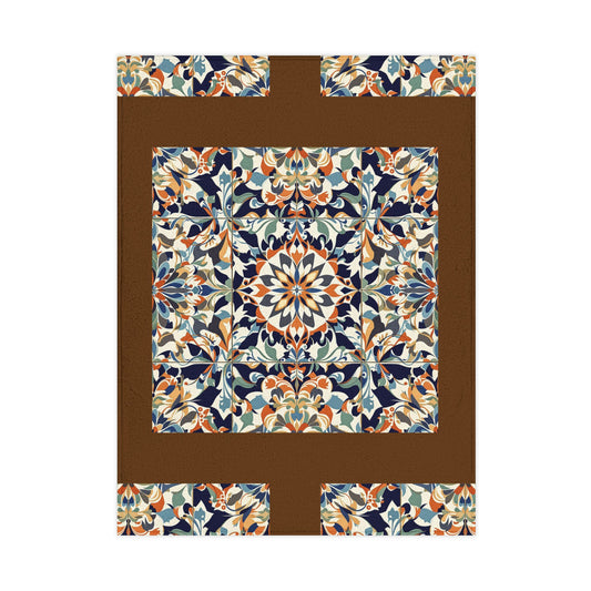 Vibrant Floral Toddler Blanket