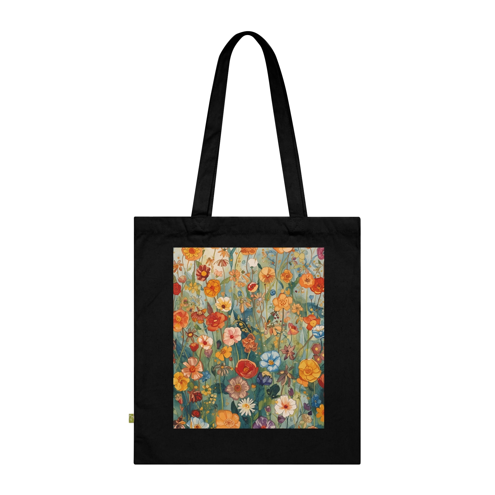 Floral Organic Cotton Tote Bag Eco Friendly Shopping Tote - Rosetta Creative Boutique