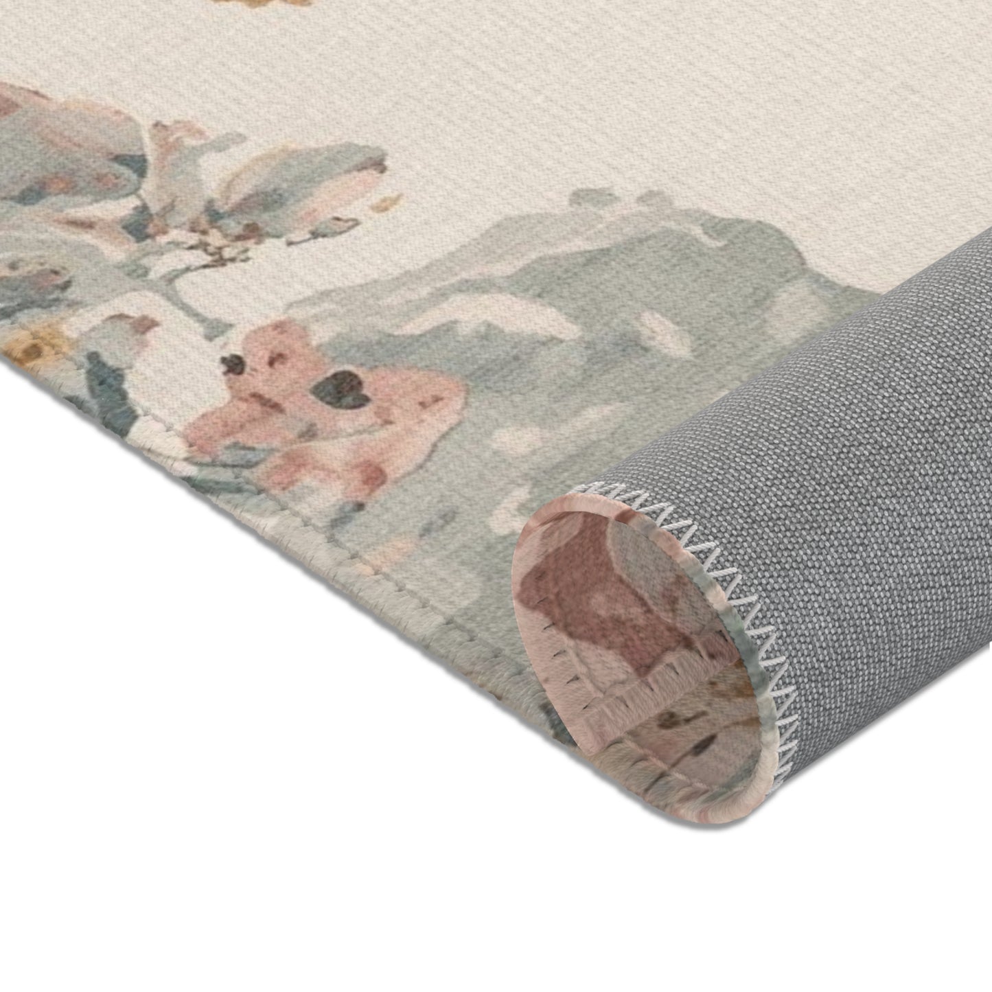 Floral Boho Area Rug for Living Room Home Decor Soft Comfort - Rosetta Creative Boutique