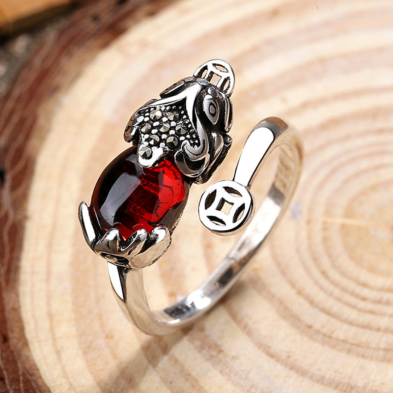 Unisex Vintage Wide Rings – Adjustable Fashion Band