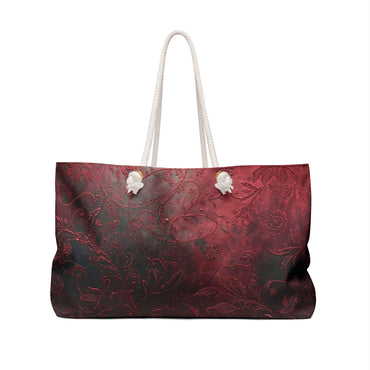 Elegant Floral Weekender Bag Travel Tote Carry On Bag - Rosetta Creative Boutique