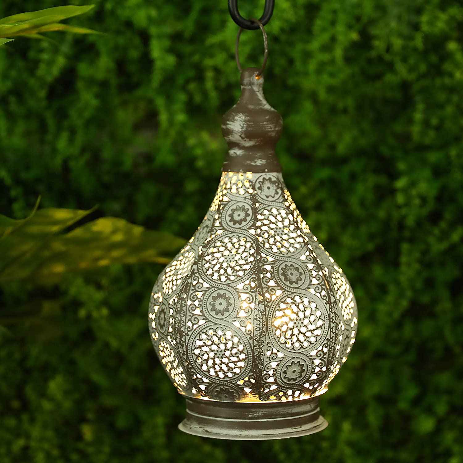 11.5'' Tall Moroccan Battery Powered Table Lamp