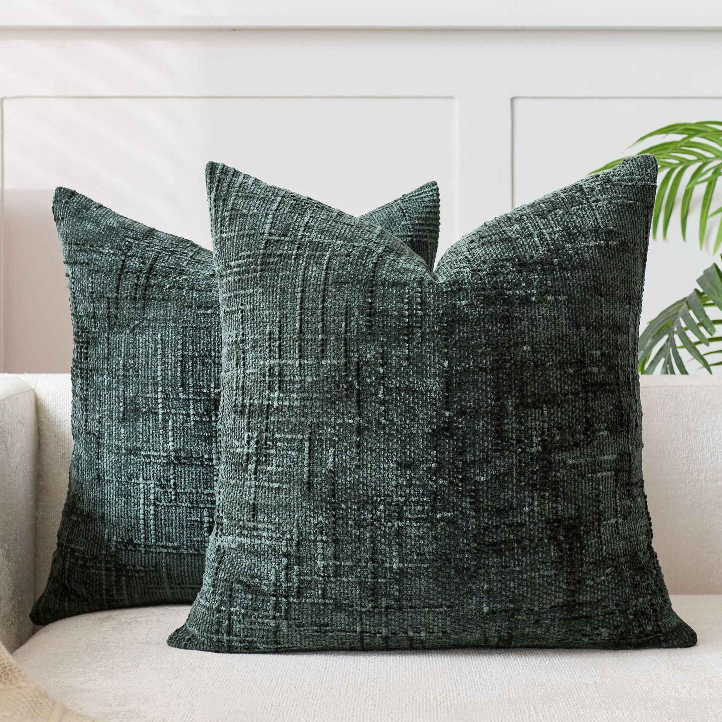 Chunky-spun Bamboo-textured Chenille Pillowcase