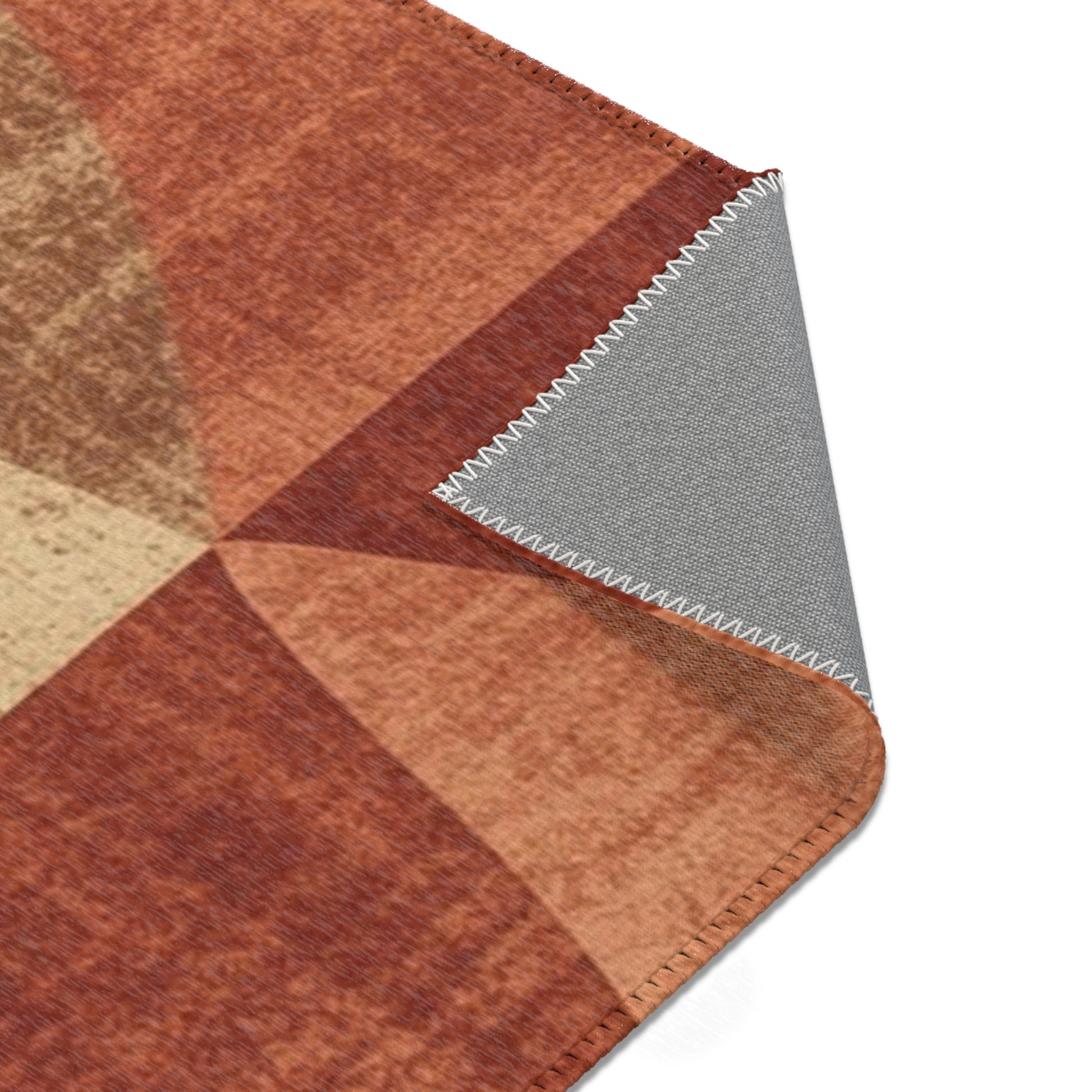 Boho Chic Area Rug Warm Textured Home Decor Living Room - Rosetta Creative Boutique