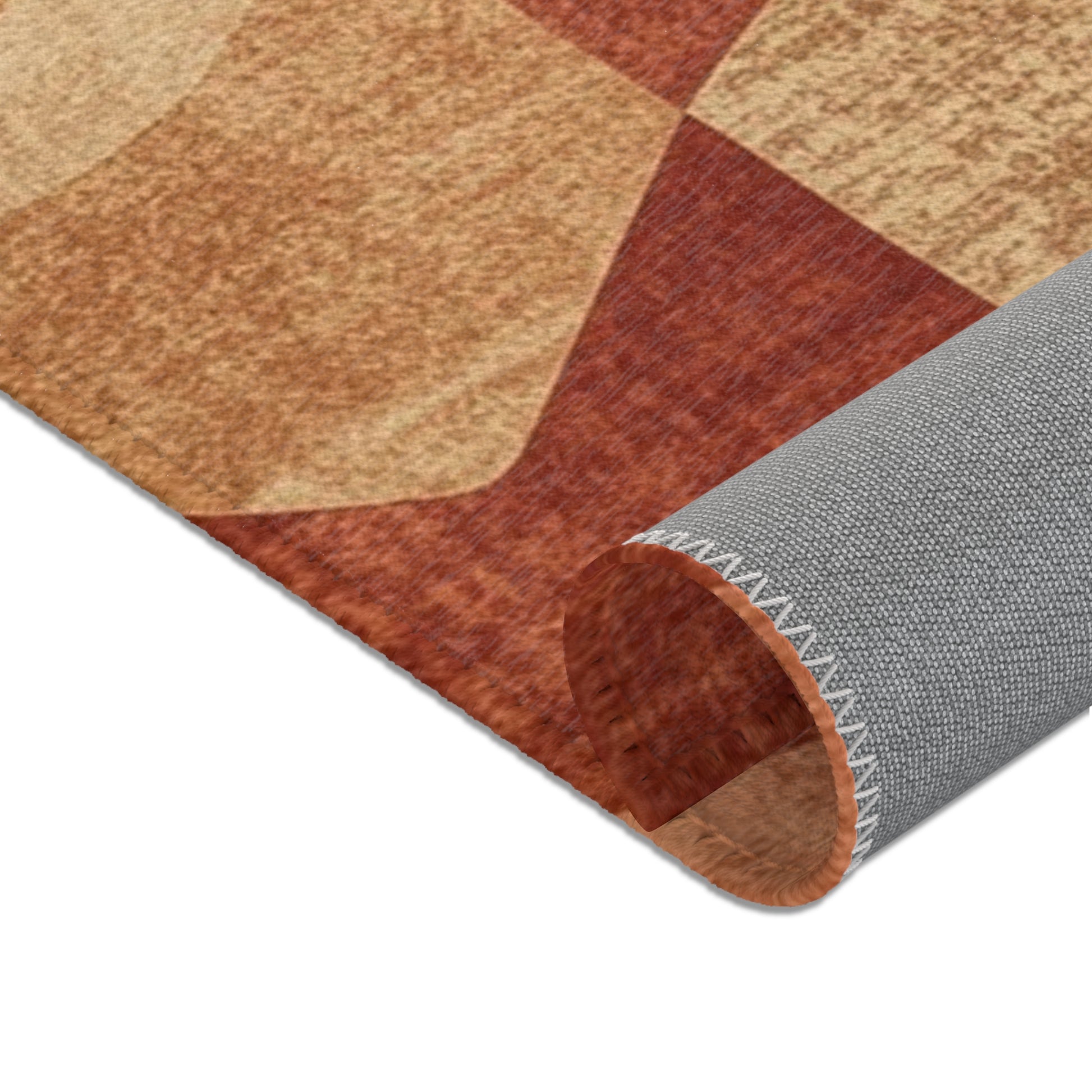 Boho Chic Area Rug Warm Textured Home Decor Living Room - Rosetta Creative Boutique