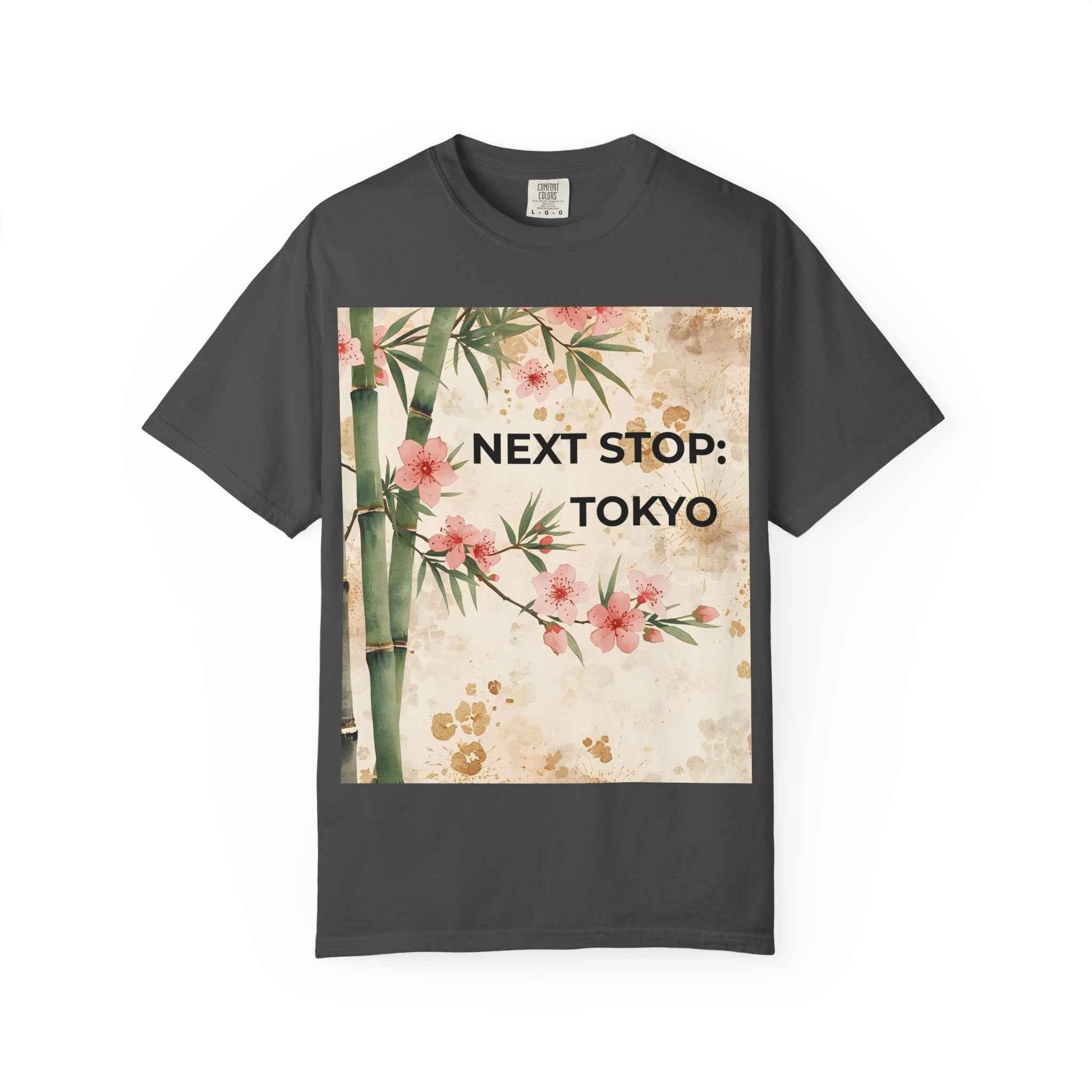Tokyo Travel T-Shirt – "Next Stop: Tokyo" Floral Bamboo Design
