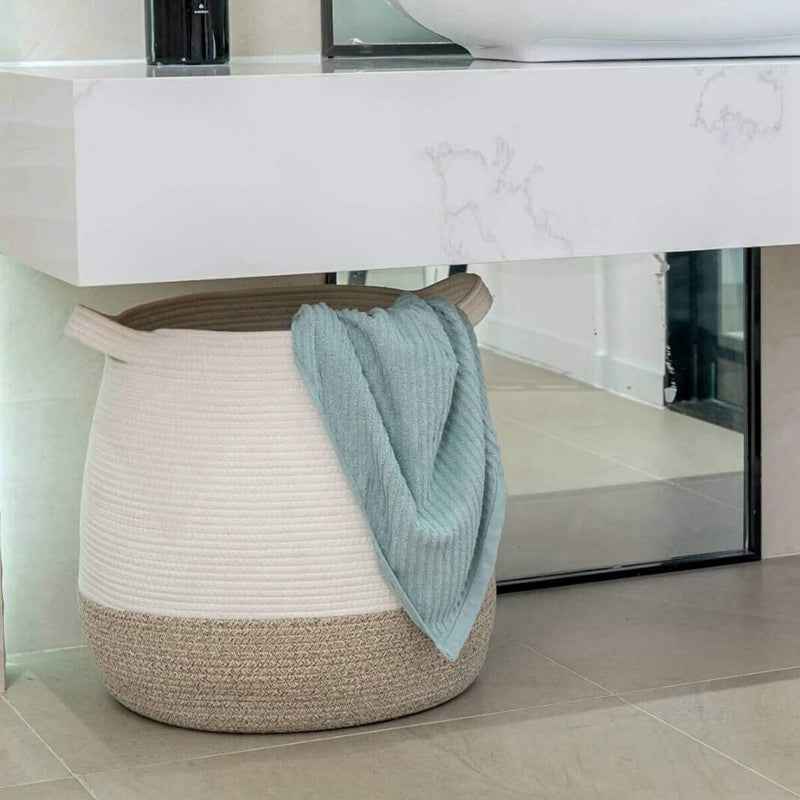 Japanese Style Cotton Rope Woven Storage Basket