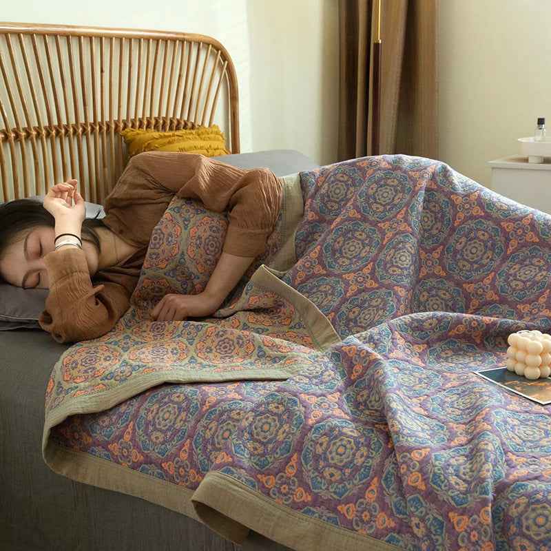 Pure Cotton Luxury Three-layer Cotton Blanket