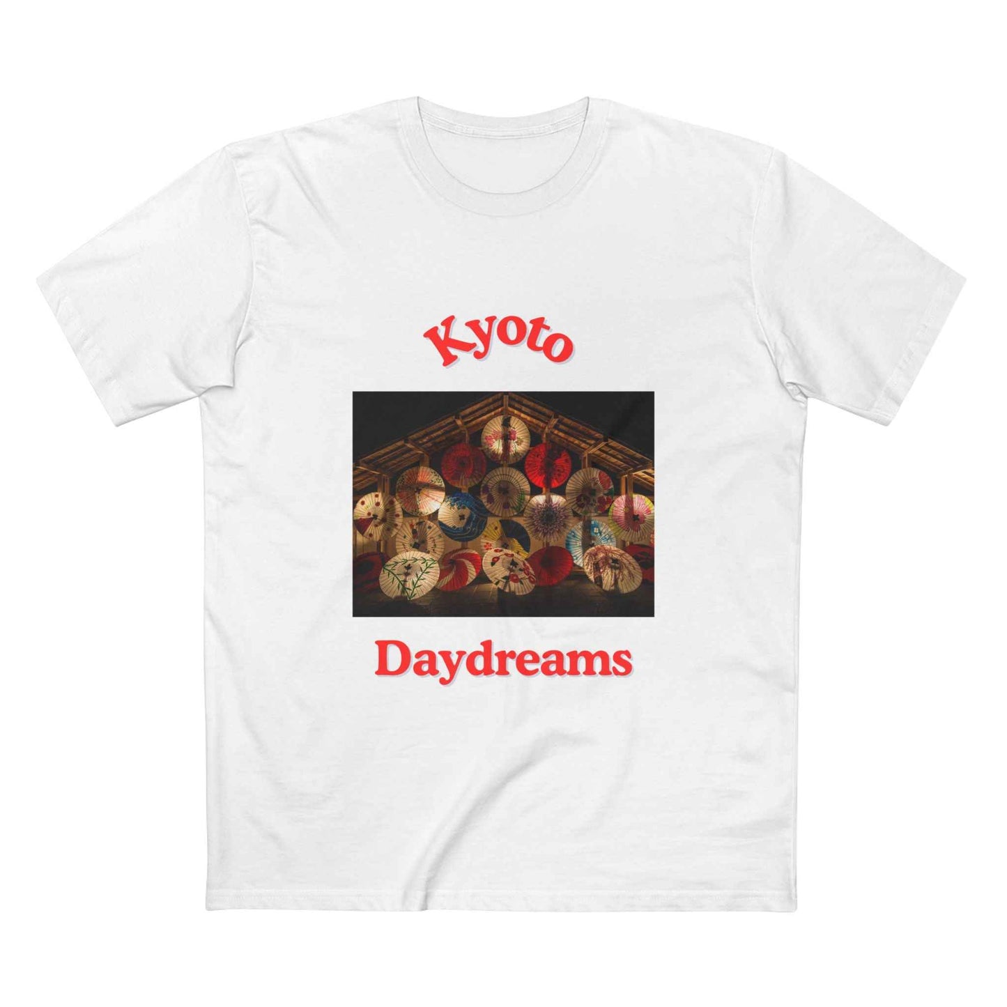 Kyoto Daydreams Vintage Japanese Umbrella Photo Tee Soft Cotton