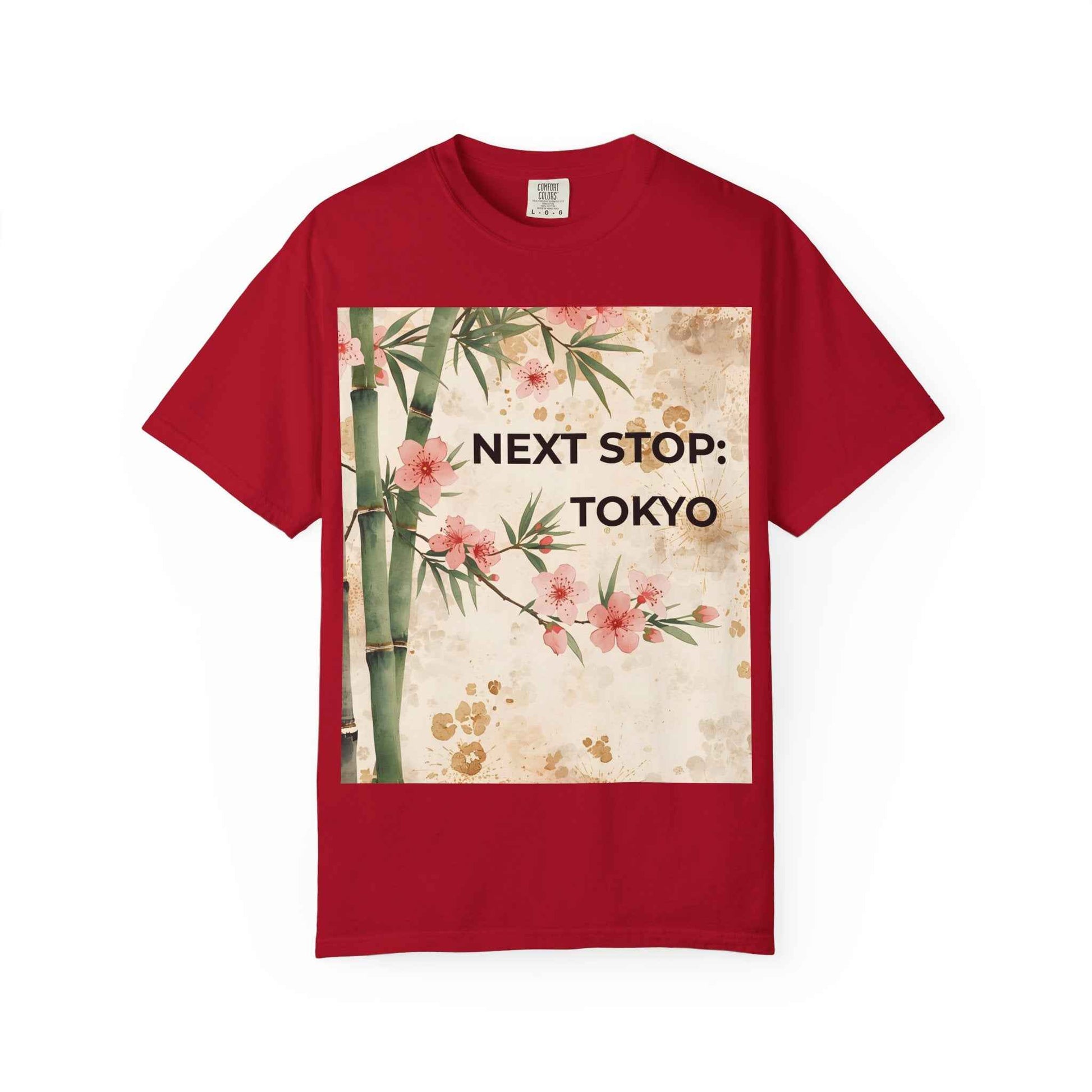 Tokyo Travel T-Shirt – "Next Stop: Tokyo" Floral Bamboo Design