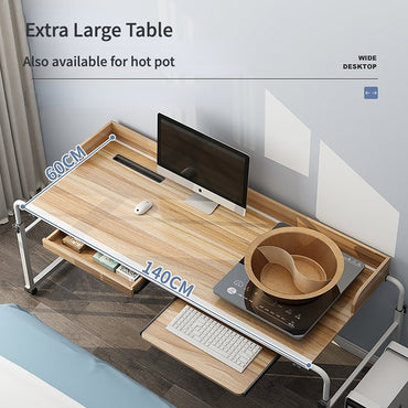 Mobile Overbed Desk & Adjustable Workspace | 55" Wide