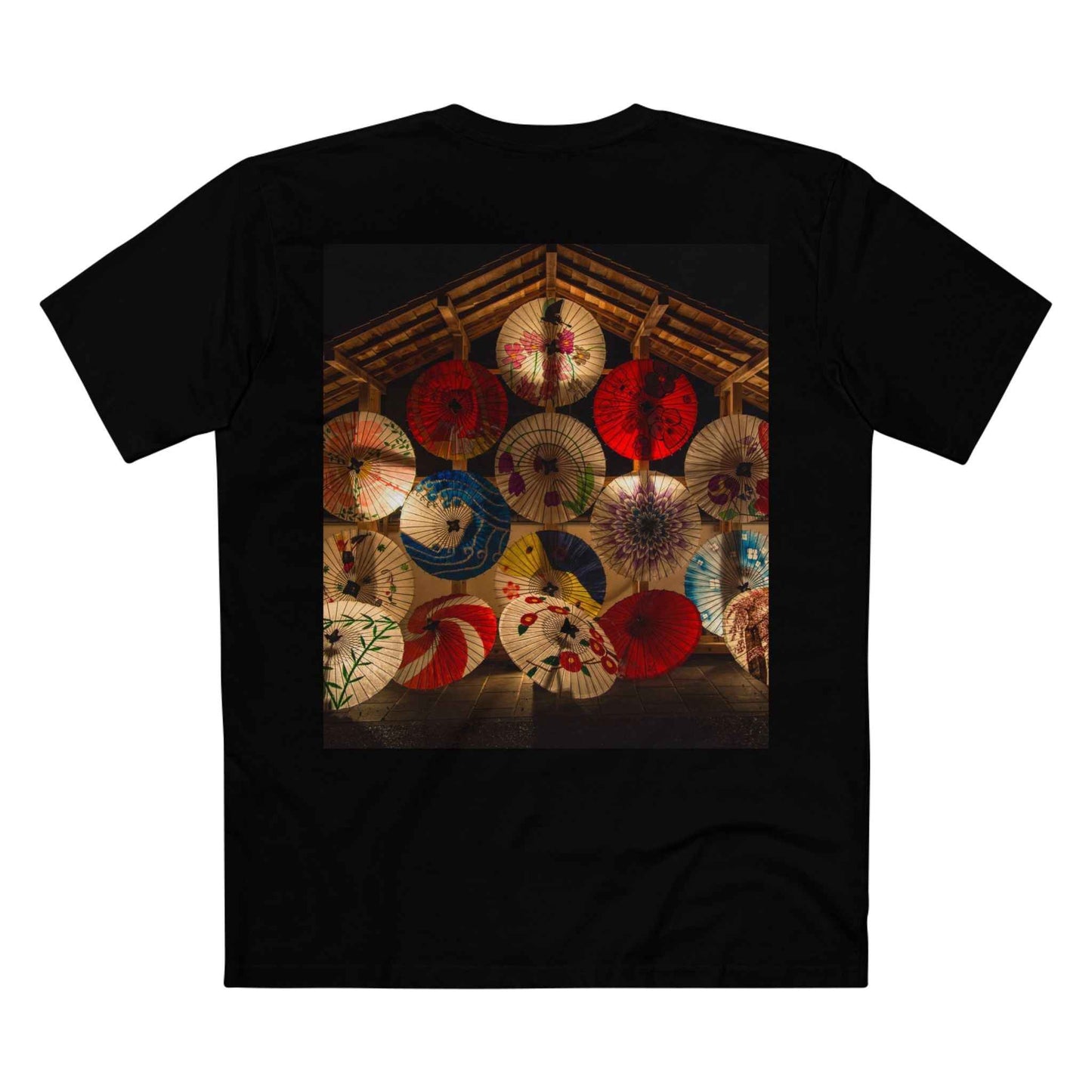 Kyoto Daydreams Vintage Japanese Umbrella Photo Tee Soft Cotton