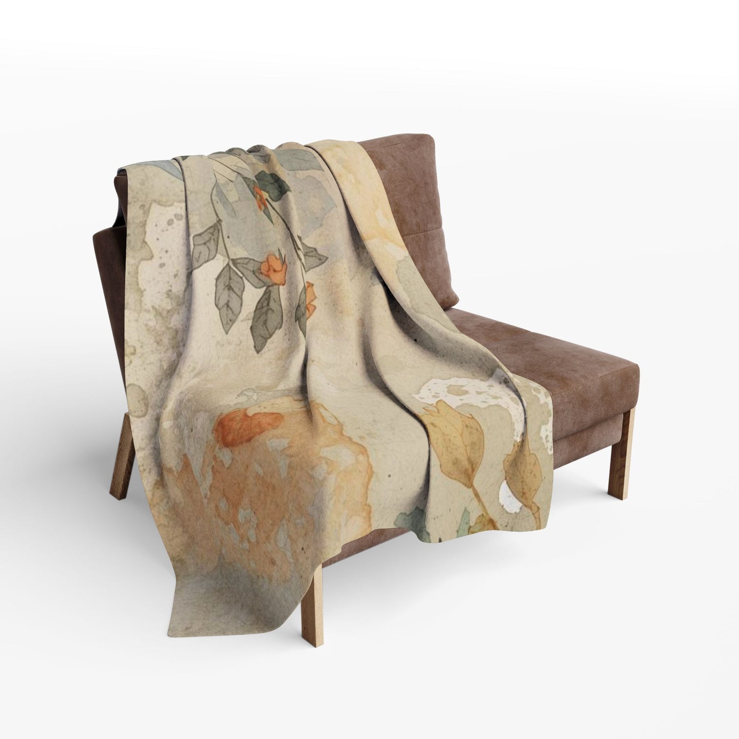 Cozy Floral Arctic Fleece Blanket, Soft Throw for Home Decor, Gift for Housewarming, Relaxing Evenings, Lightweight Blanket - Rosetta Creative Boutique