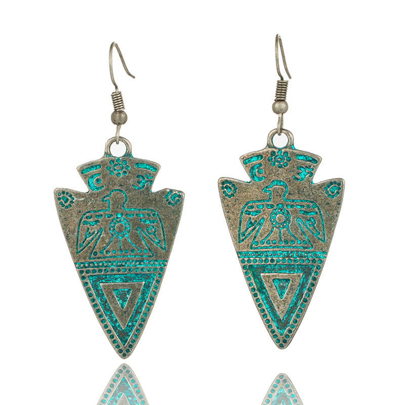 Bohemian vintage bronze earrings