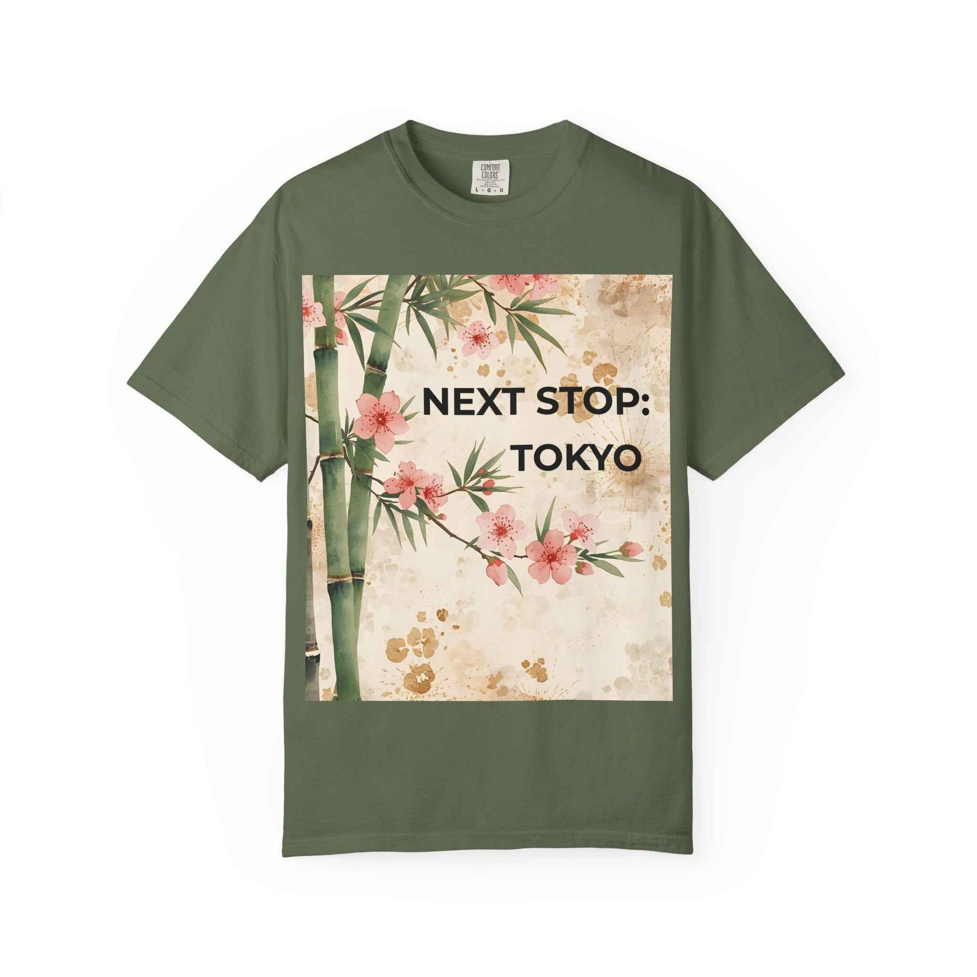 Tokyo Travel T-Shirt – "Next Stop: Tokyo" Floral Bamboo Design