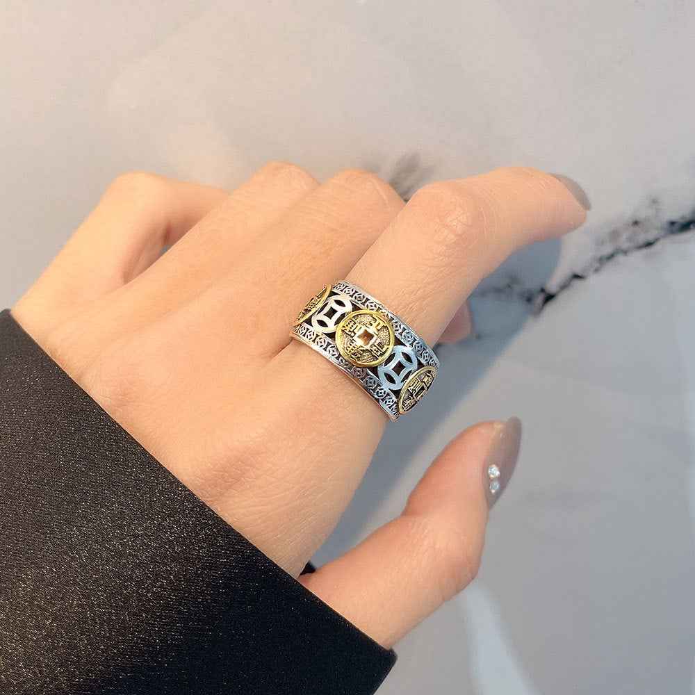 Men's And Women's Fashion Vintage Wide Rings