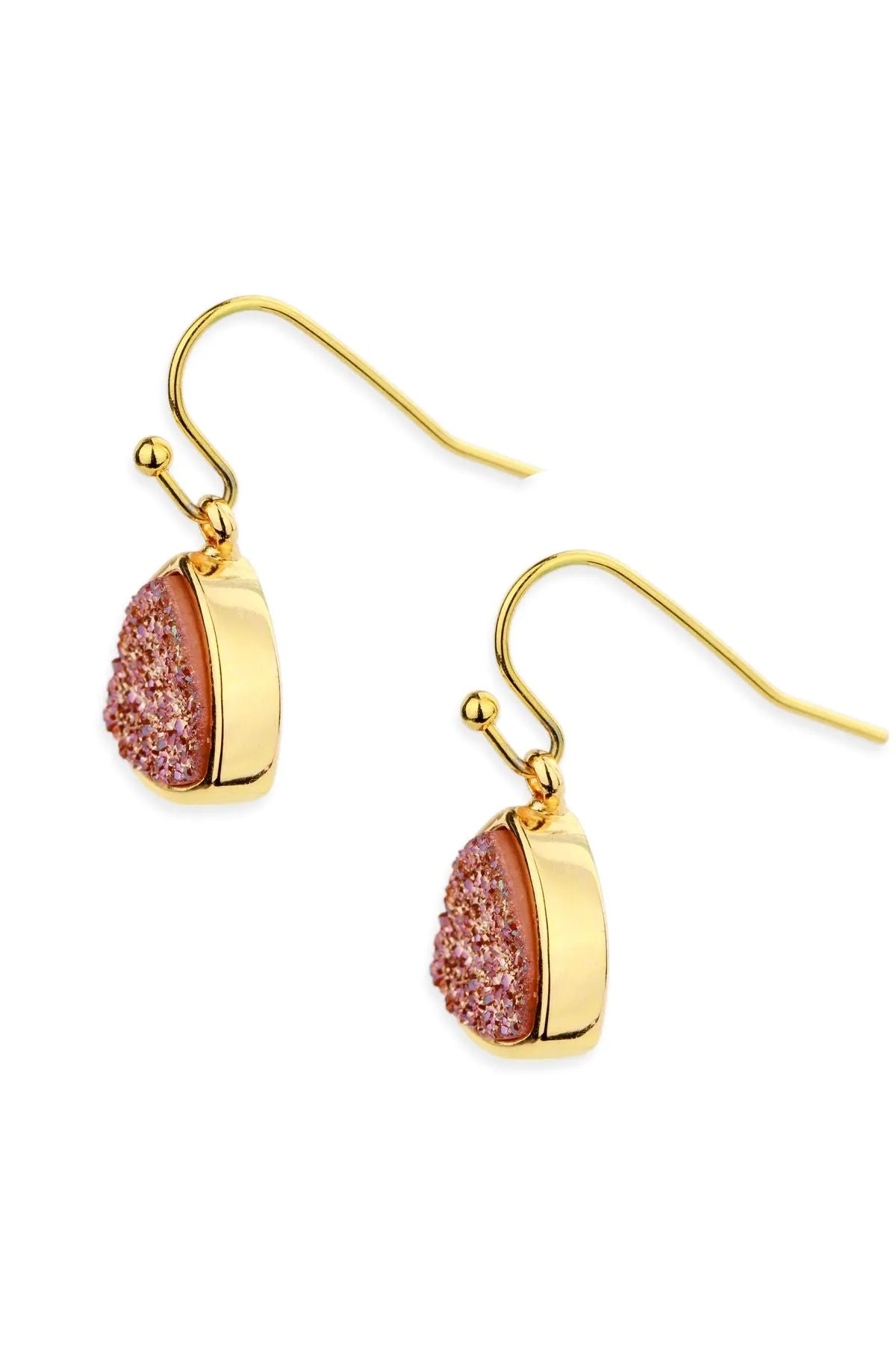 Triangle Dangle Druzy Earrings