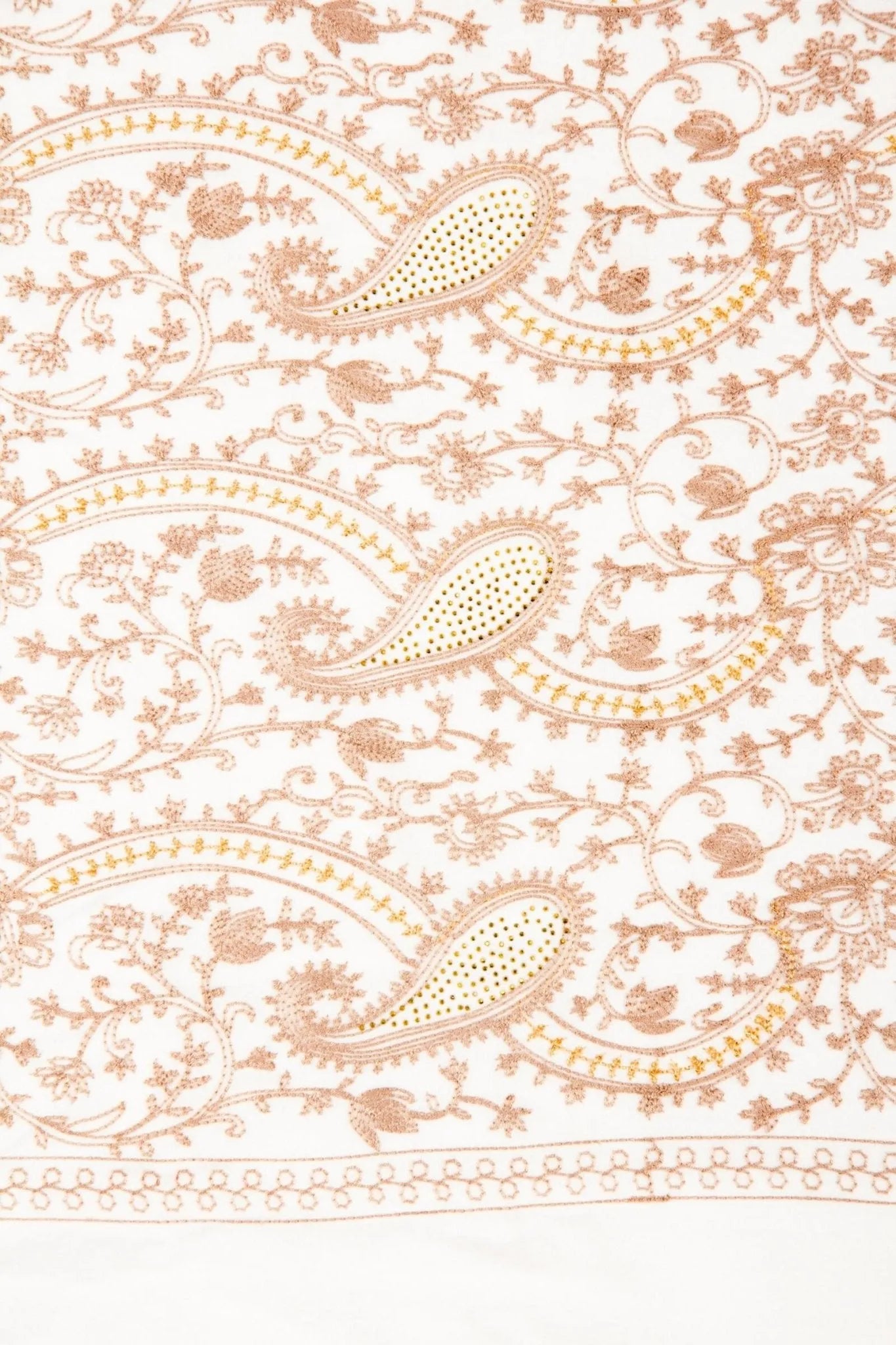 Shimmering Embroidered Reversible Scarf