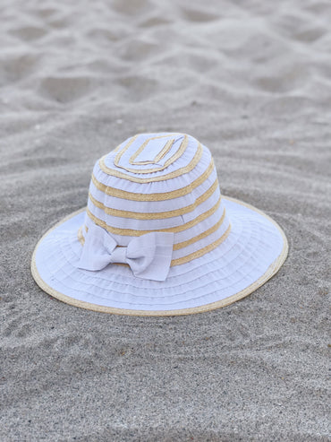 Ribbon Bow Travel Sun Hat for Easy Vacation Comfort - Rosetta Creative Boutique