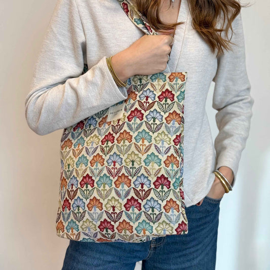 Medium Zippered Bag Flora