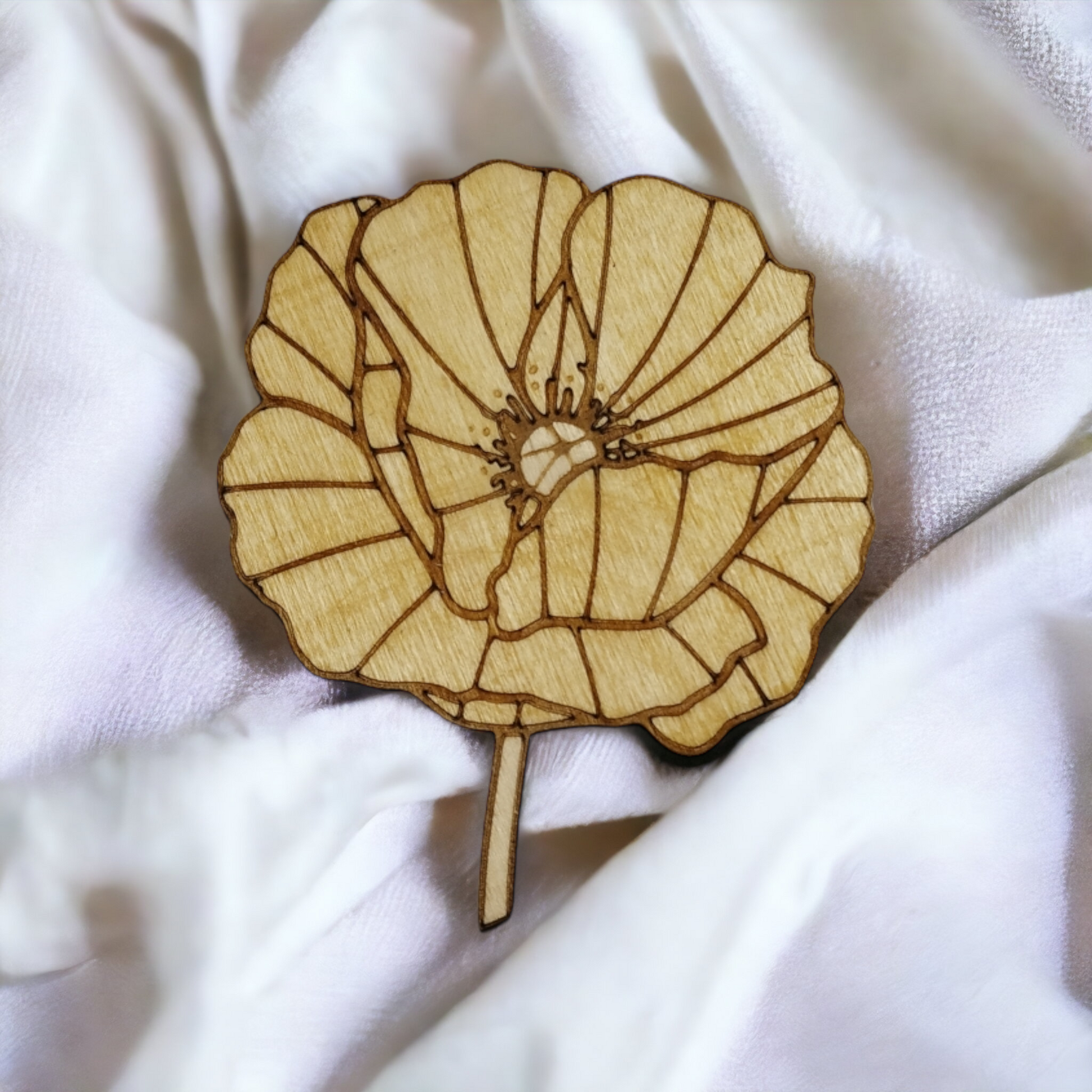 Flowers Wooden Coaster Set Of 6 Handmade Gift For Housewarming Kitchenware