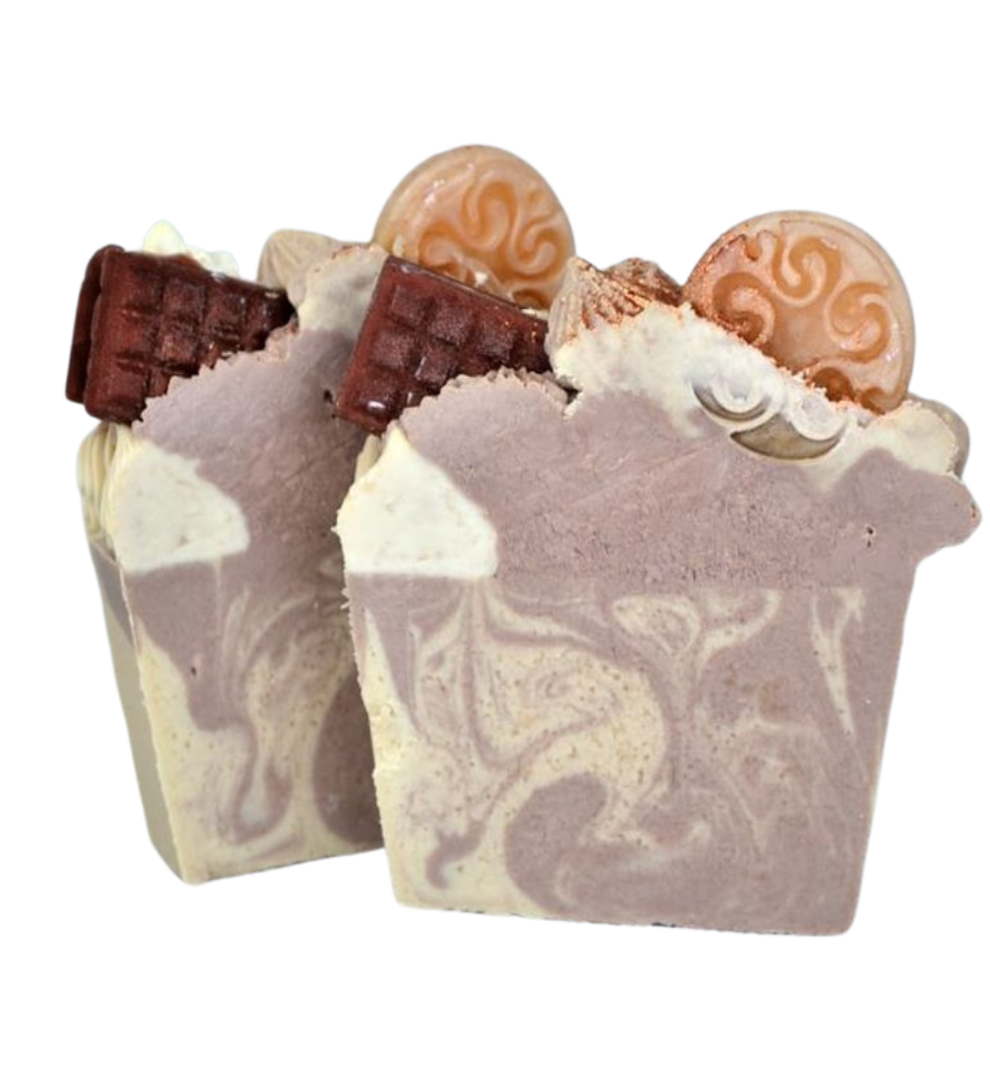 Luxury Chocolate Buttercream Soap Slice Vegan SLS Free - Rosetta Creative Boutique