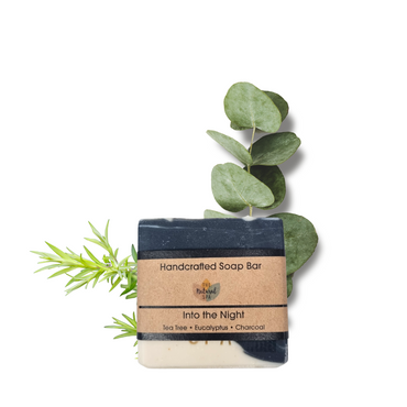 Into The Night Soap Tea Tree Eucalyptus Charcoal Soap Bar - Rosetta Creative Boutique