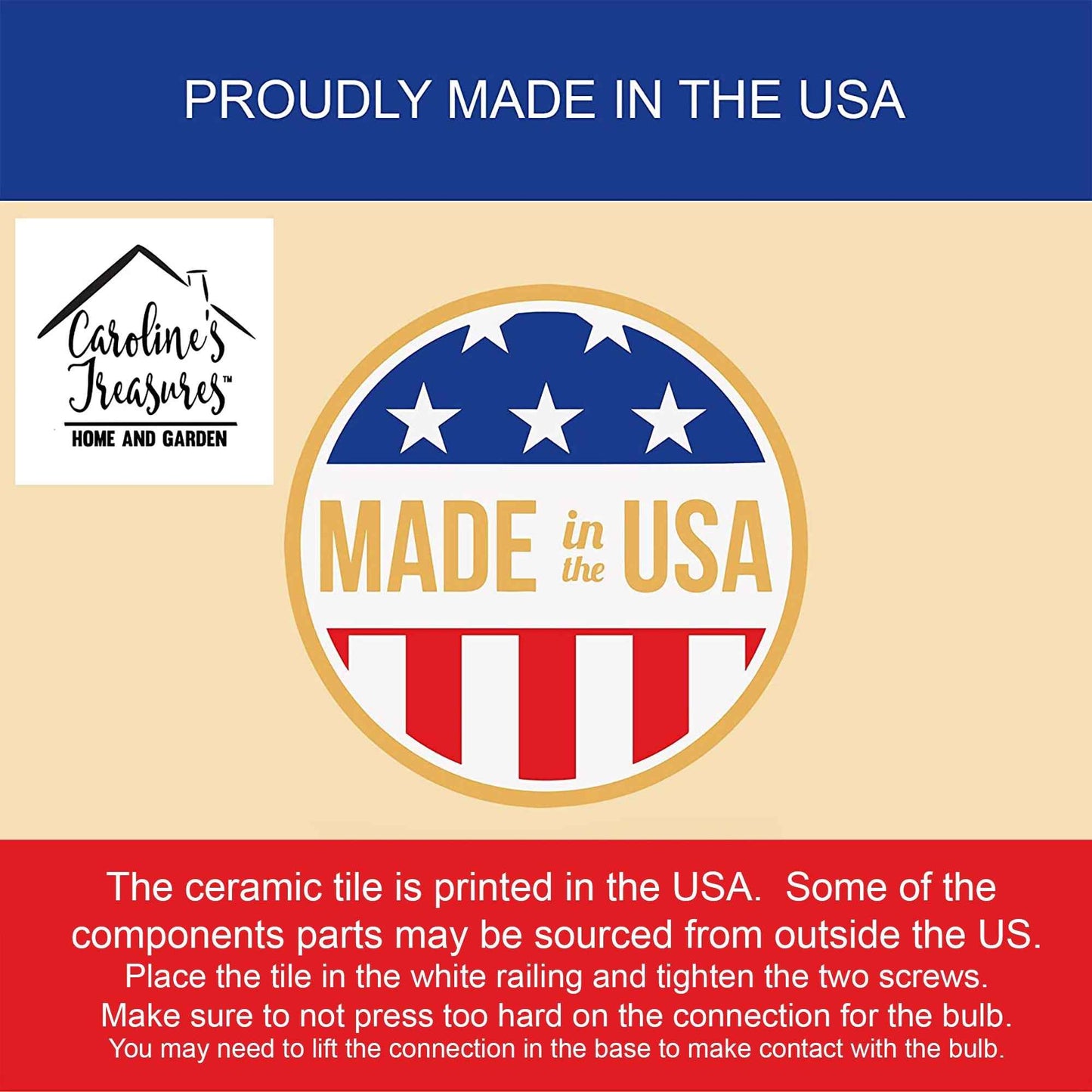 Carnations in Watercolor Ceramic Night Light