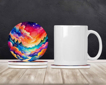 Colorful Amaranths Large Sandstone Coasters Pack of 4