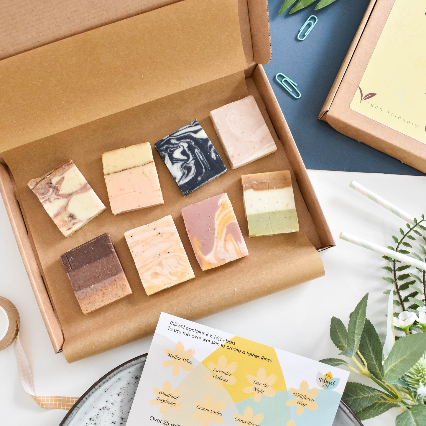 Soap Sampler Gift Set 8x15g Travel Soaps Letterbox Sized - Rosetta Creative Boutique