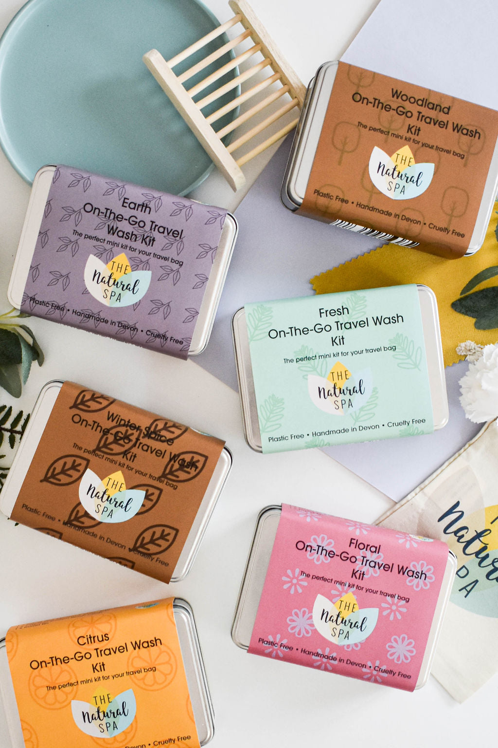 Earth Mini On The Go Travel Wash Kit With Lemon Eucalyptus - Rosetta Creative Boutique