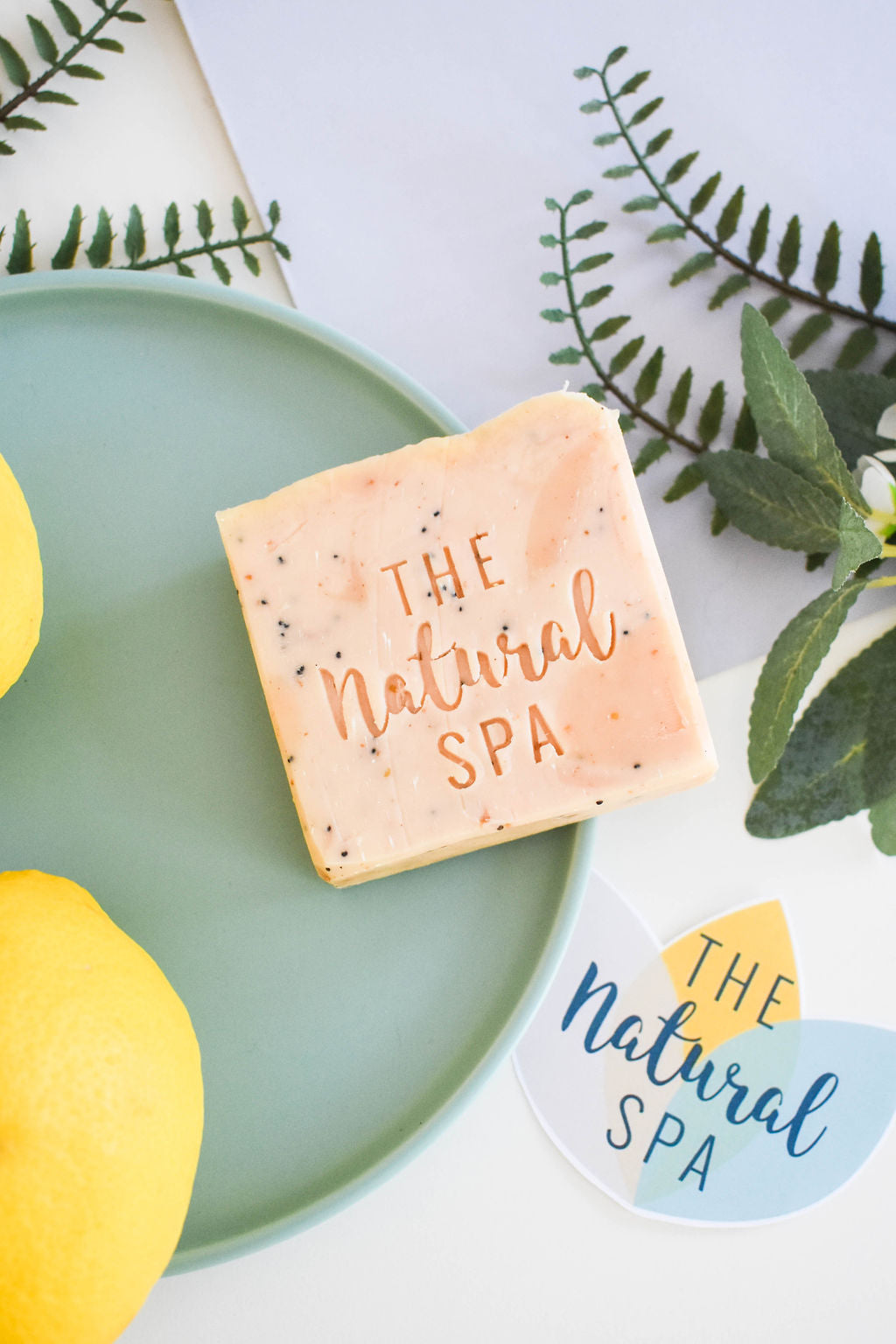 Lemon Sorbet Soap Bar Lemongrass Poppy Seeds Three Styles - Rosetta Creative Boutique