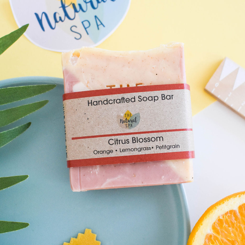 Citrus Blossom Soap Lemongrass Orange Palmarosa Trio - Rosetta Creative Boutique