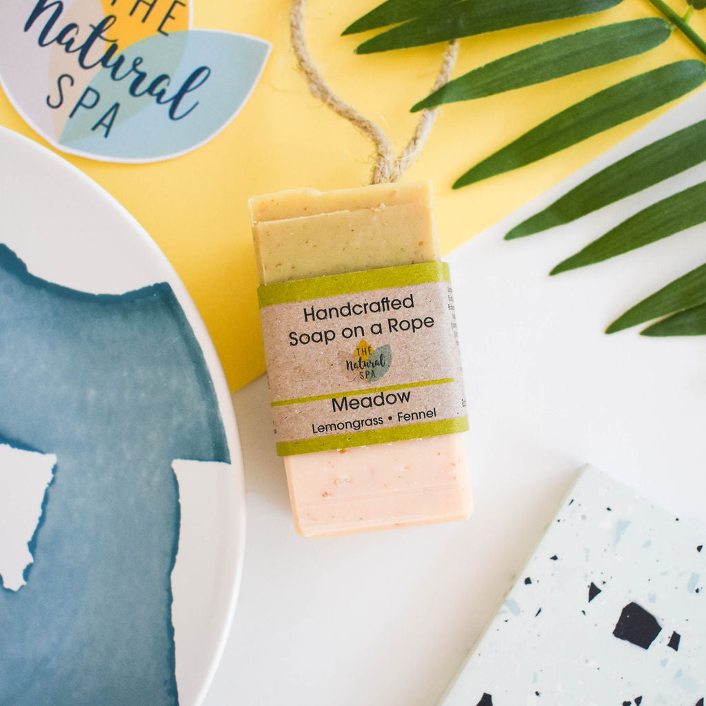 Meadow Soap On A Rope Lemongrass Fennel Three Styles - Rosetta Creative Boutique