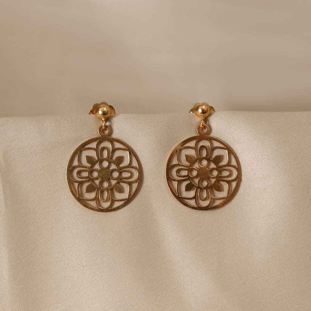 Pratha Jewellery Studio Earrings for Women Gold Plated Classic Design Jewellery