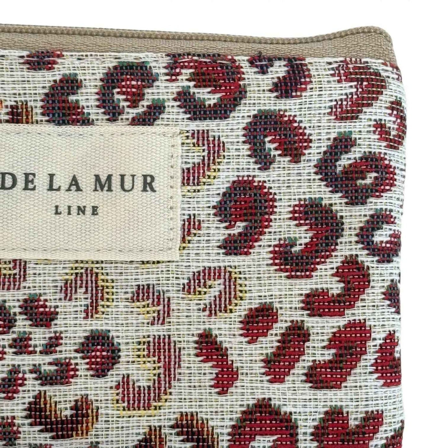 Leopard Jacquard Eyewear Case – Burgundy & Cream (Talco)