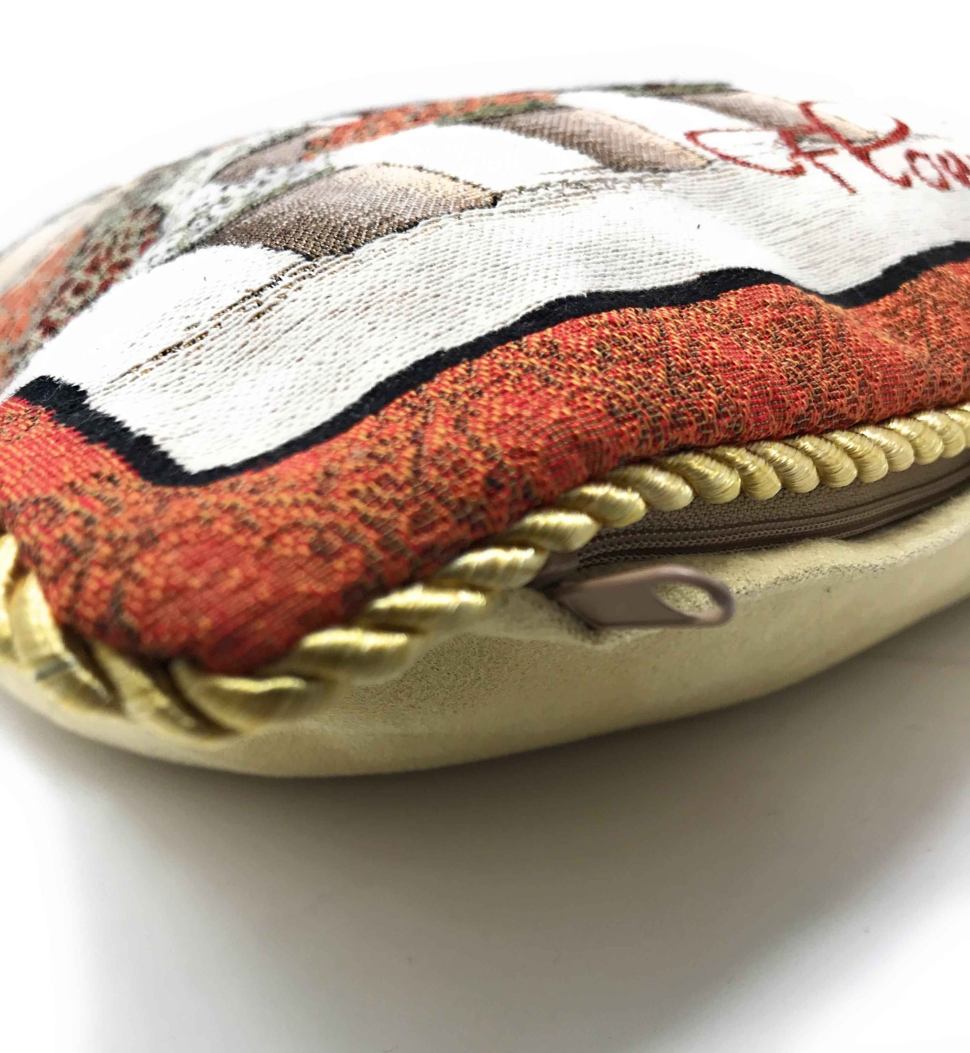 Tache Flowers of Florence Italy Skyline European Postcard Woven Tapestry Throw Pillow Cover (14003)