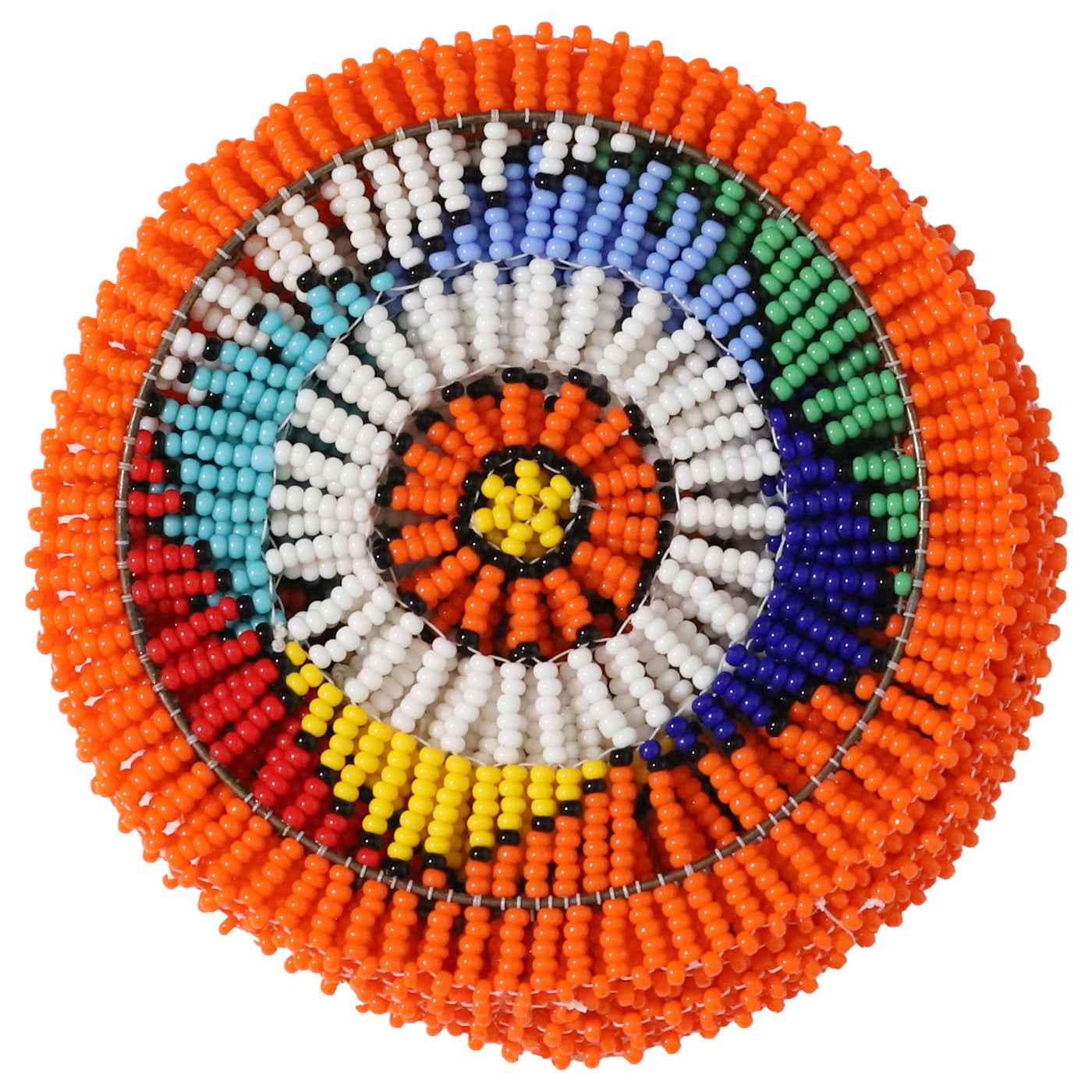 Hand Beaded Coaster Set Of Six By Zimbabwean Artisans Luangisa Home Decor Gift