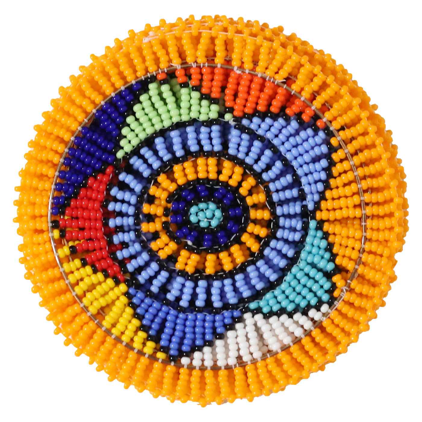 Hand Beaded Coaster Set Of Six By Zimbabwean Artisans Luangisa Home Decor Gift