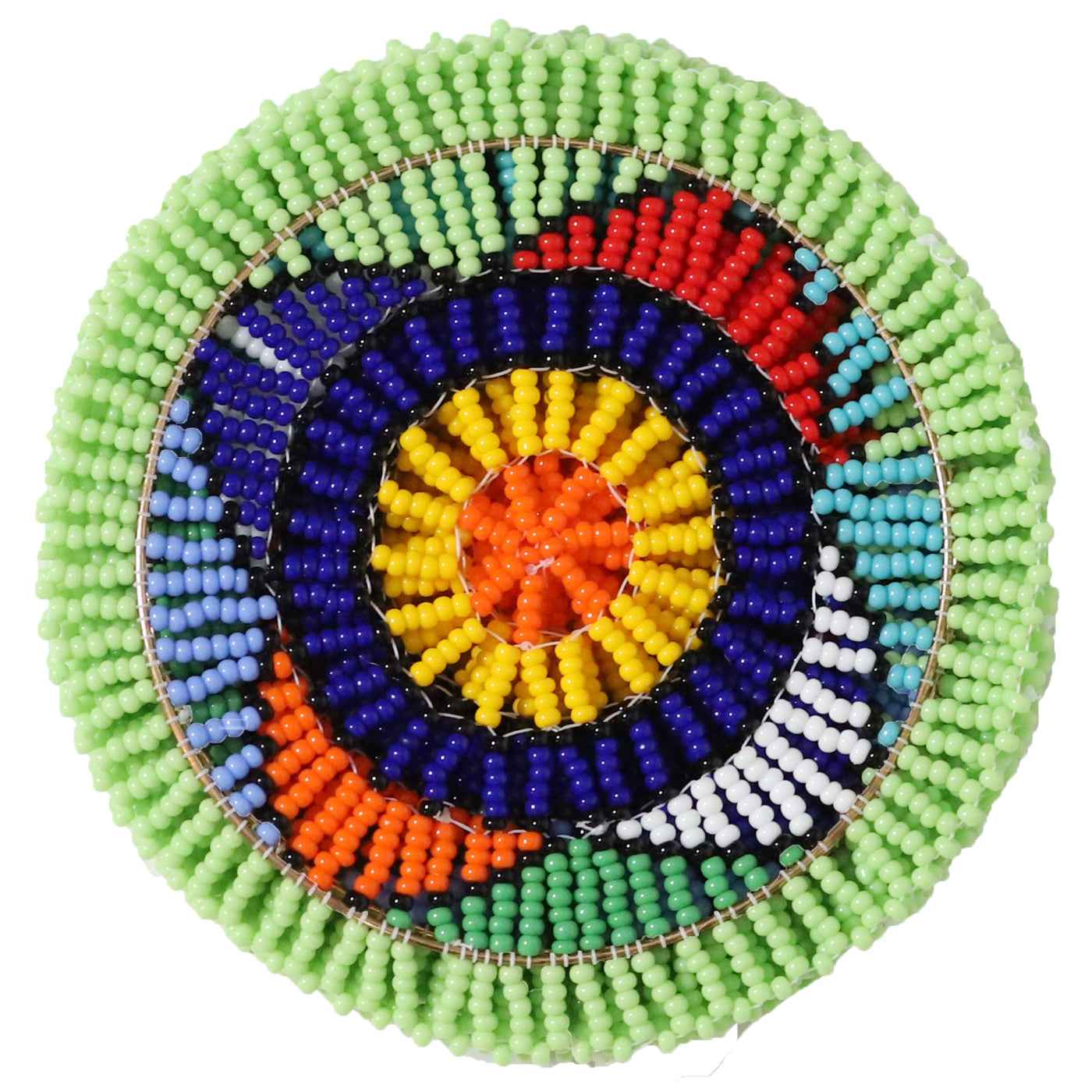 Hand Beaded Coaster Set Of Six By Zimbabwean Artisans Luangisa Home Decor Gift