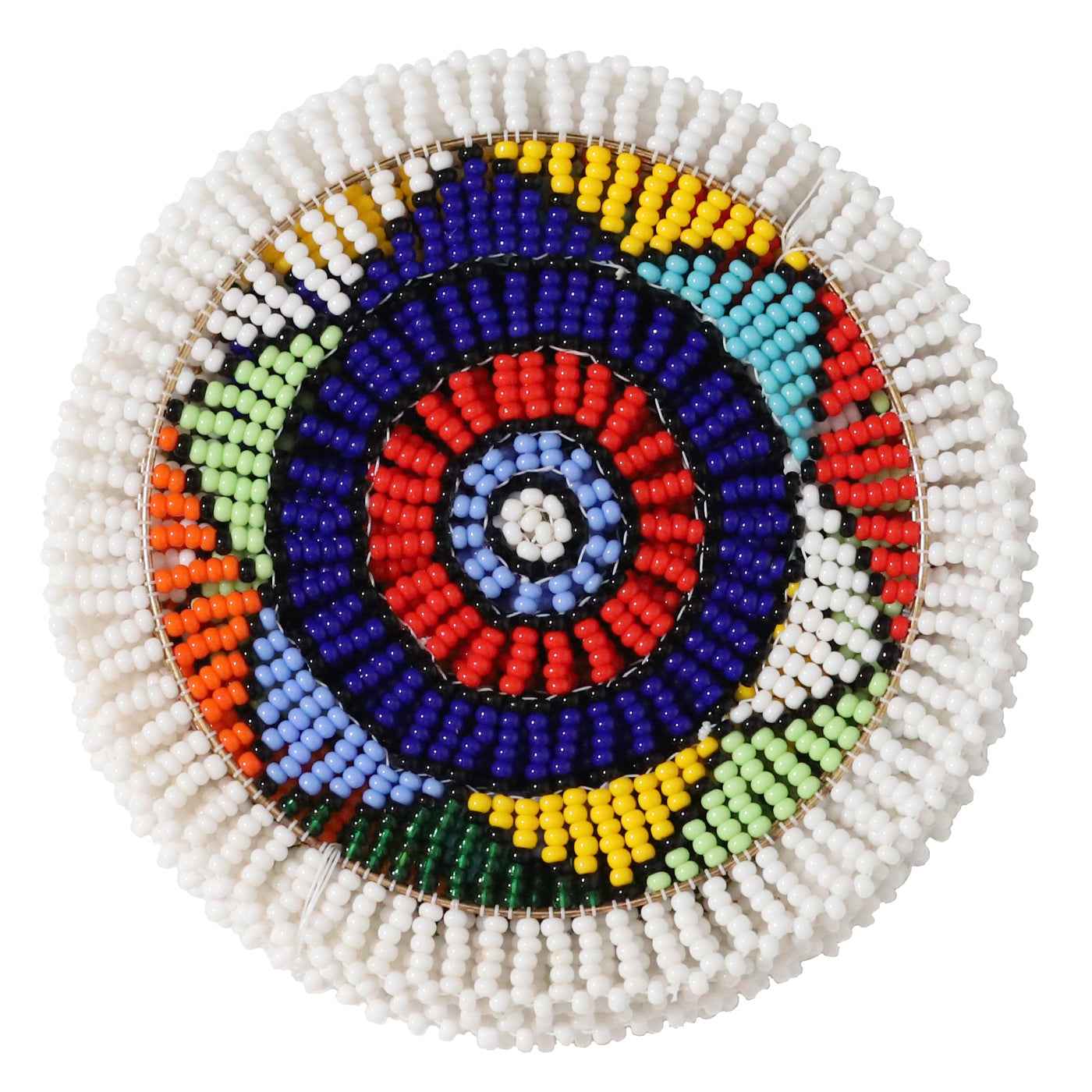 Hand Beaded Coaster Set Of Six By Zimbabwean Artisans Luangisa Home Decor Gift