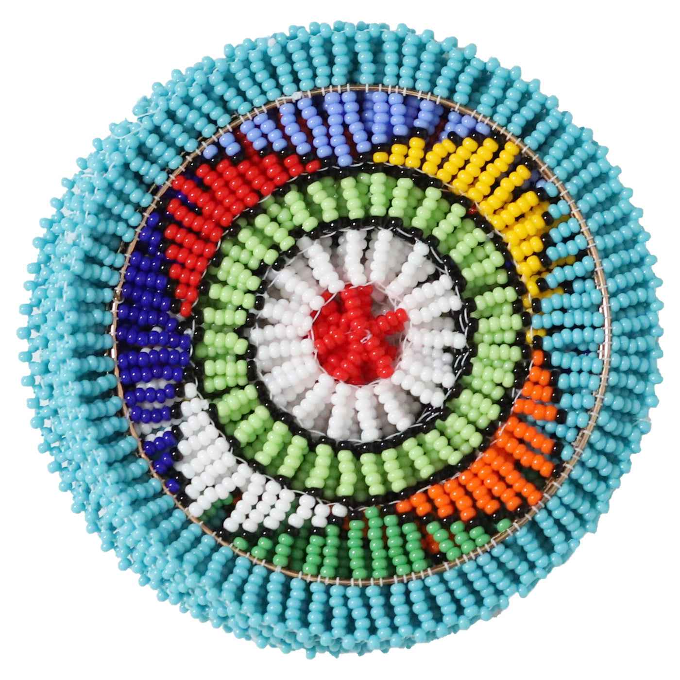 Hand Beaded Coaster Set Of Six By Zimbabwean Artisans Luangisa Home Decor Gift