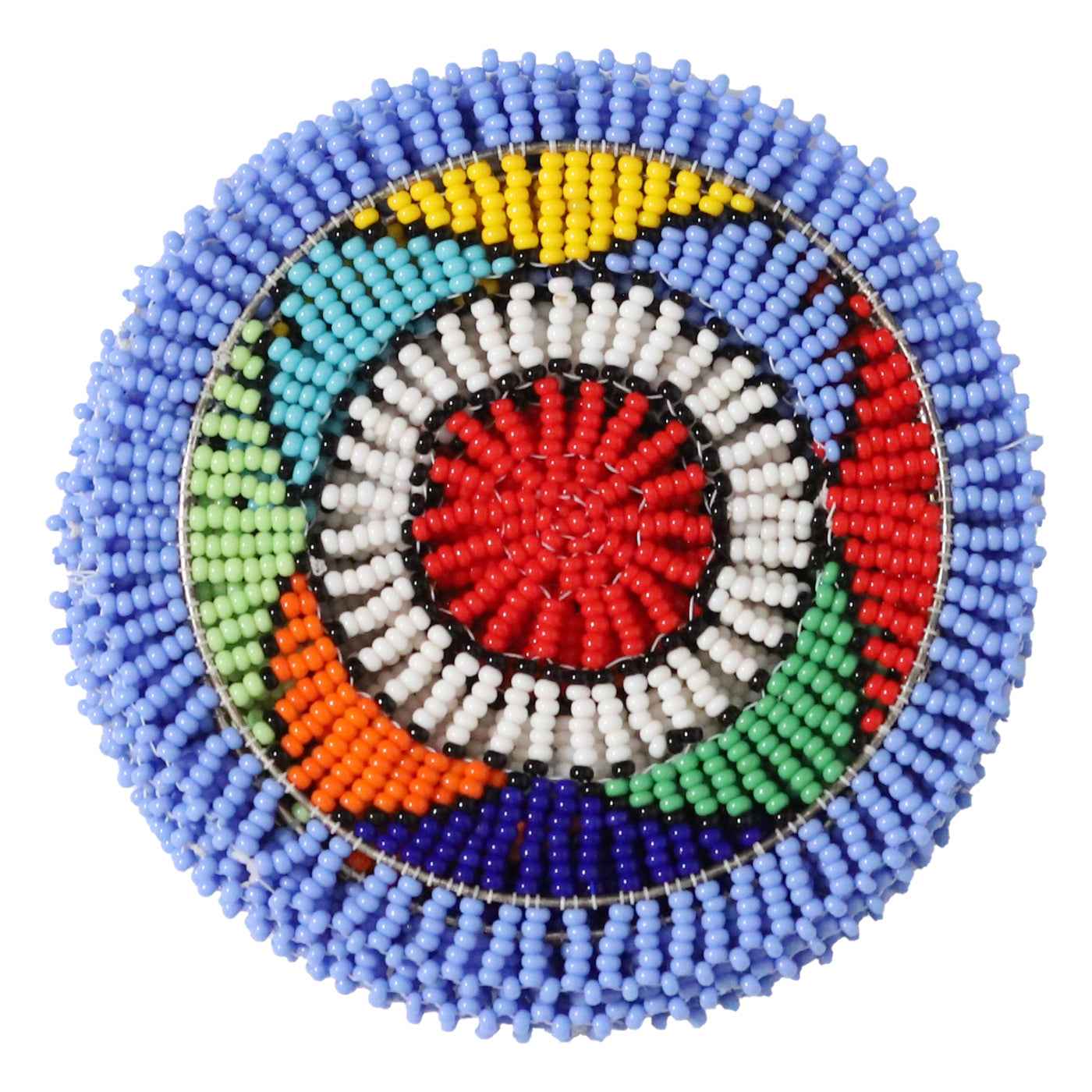 Hand Beaded Coaster Set Of Six By Zimbabwean Artisans Luangisa Home Decor Gift