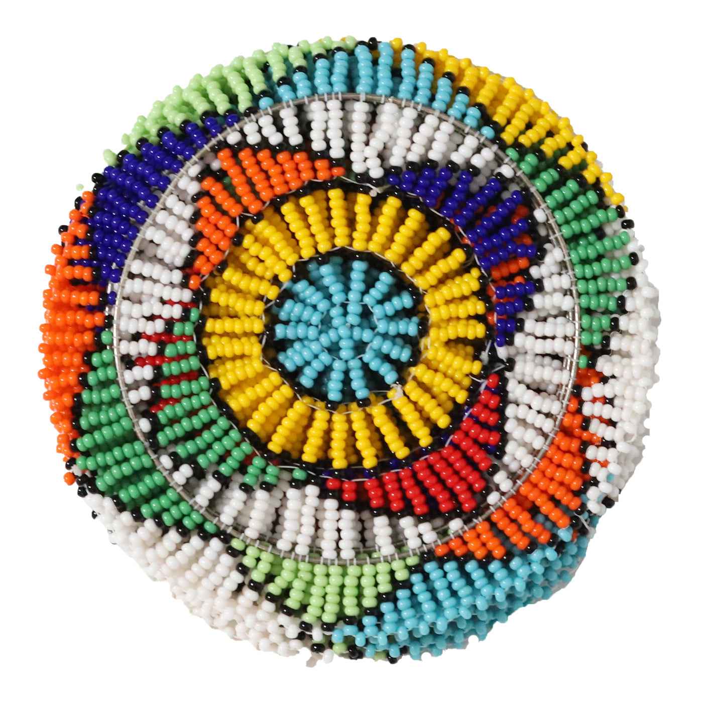 Hand Beaded Coaster Set Of Six By Zimbabwean Artisans Luangisa Home Decor Gift