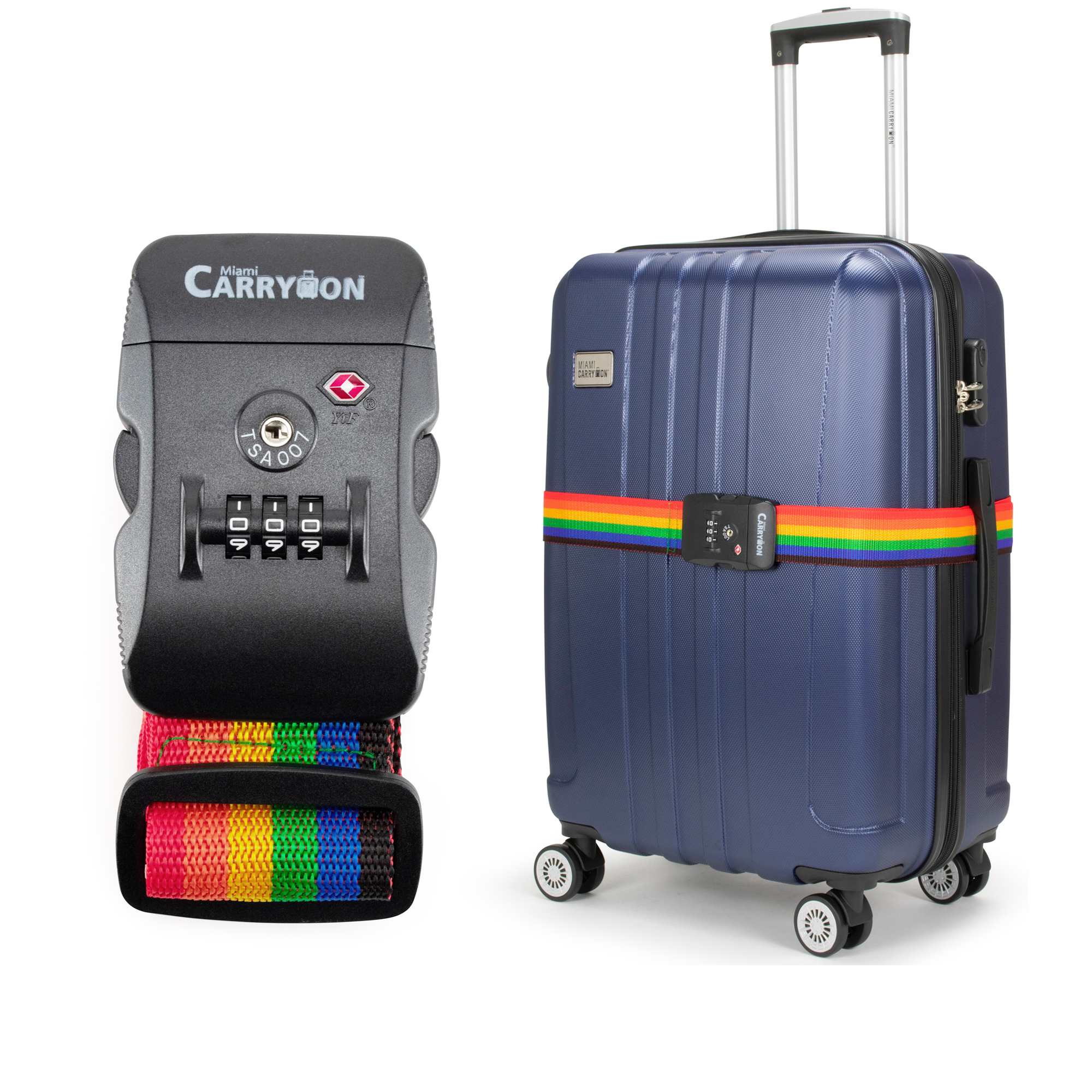Adjustable TSA Approved Luggage Strap With Combination Lock - Rosetta Creative Boutique