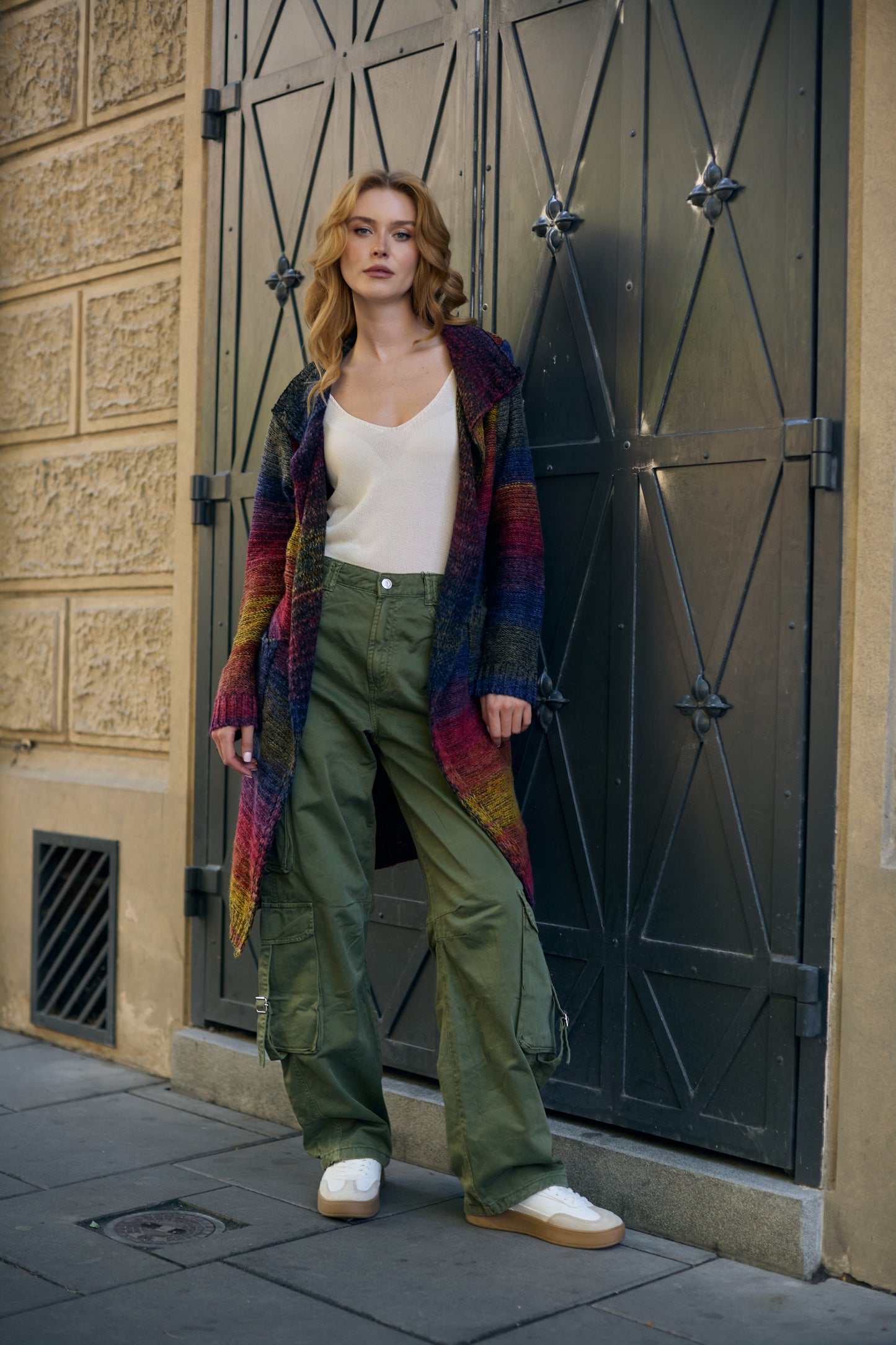 Rainbow Long Cardigan