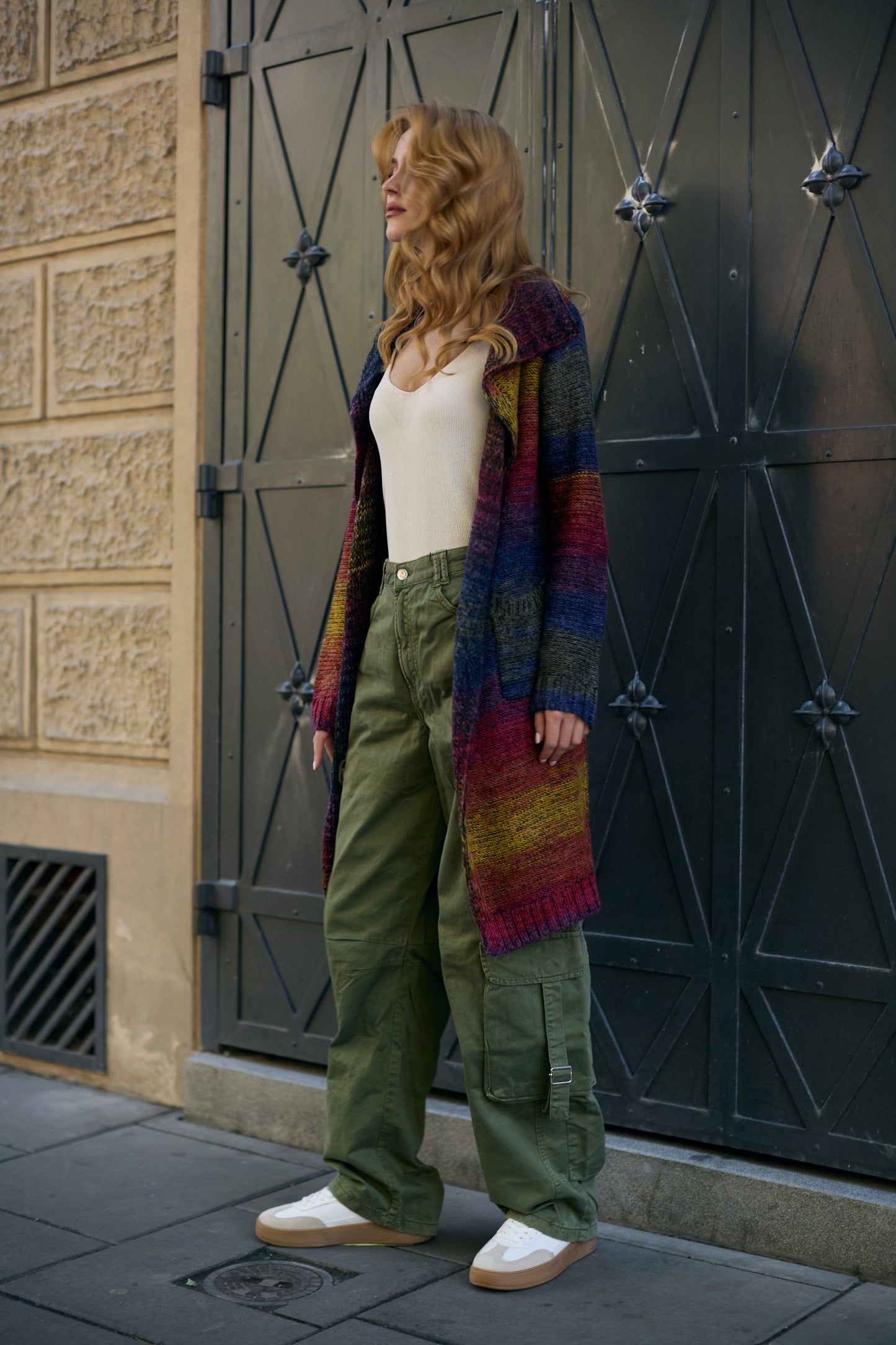 Rainbow Long Cardigan