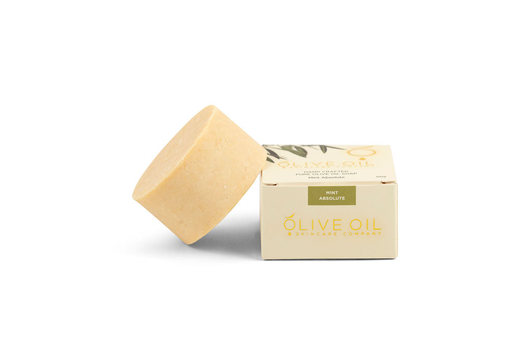 Olive Oil Soap Mint Absolute All Natural 100g Australian - Rosetta Creative Boutique